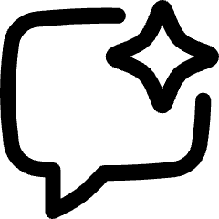 Ai Chat Spark Icon from Flex Line Set