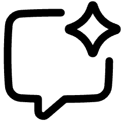 Ai Chat Spark Icon from Plump Line Set