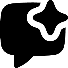 Ai Chat Spark Icon from Flex Solid Set
