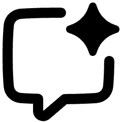 Ai Chat Spark Icon from Plump Remix Set