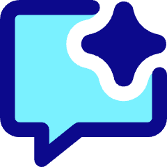 Ai Chat Spark Icon from Core Pop Set