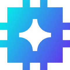 Ai Chip Spark Icon from Sharp Gradient Set