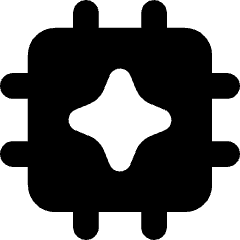 Ai Chip Spark Icon from Core Solid Set