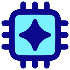 Ai Chip Spark Icon from Plump Pop Set