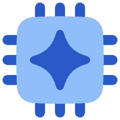 Ai Chip Spark Icon from Plump Flat Set