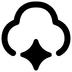 Ai Cloud Spark Icon from Plump Remix Set