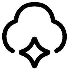 Ai Cloud Spark Icon from Plump Line Set