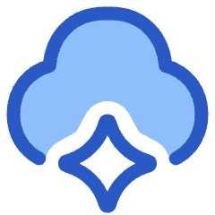 Ai Cloud Spark Icon from Plump Duo Set