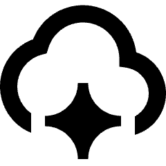 Ai Cloud Spark Icon from Sharp Remix Set