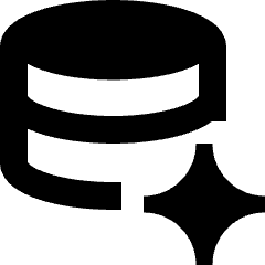 Ai Database Spark Icon from Sharp Remix Set