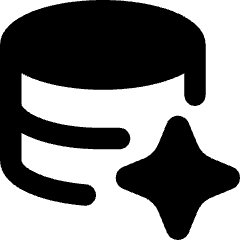 Ai Database Spark Icon from Core Remix Set