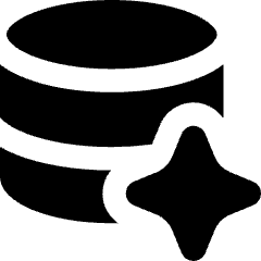 Ai Database Spark Icon from Core Solid Set