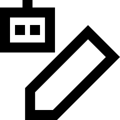 Ai Edit Robot Icon from Sharp Line Set