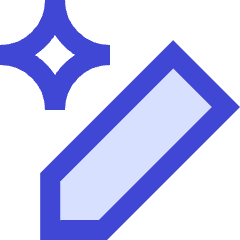 Ai Edit Spark Icon from Sharp Duo Set