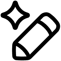 Ai Edit Spark Icon from Plump Line Set