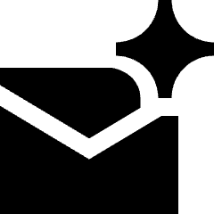 Ai Email Generator Spark Icon from Sharp Solid Set