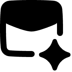 Ai Email Generator Spark Icon from Plump Remix Set