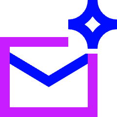Ai Email Generator Spark Icon from Sharp Neon Set