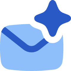 Ai Email Generator Spark Icon from Flex Flat Set