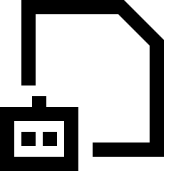 Ai File Robot Icon from Sharp Line Set