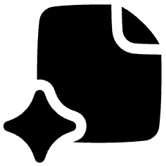 Ai File Spark Icon from Plump Solid Set