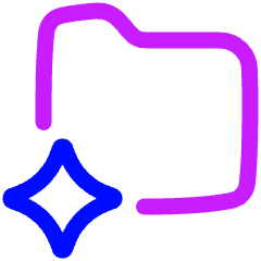 Ai Folder Spark Icon from Plump Neon Set