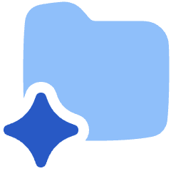 Ai Folder Spark Icon from Plump Flat Set