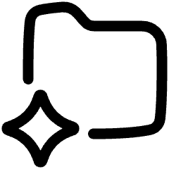 Ai Folder Spark Icon from Plump Line Set