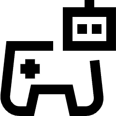 Ai Gaming Robot Icon from Sharp Line Set