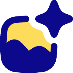 Ai Generate Landscape Image Spark Icon from Flex Pop Set