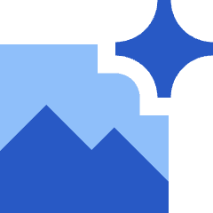 Ai Generate Landscape Image Spark Icon from Sharp Flat Set