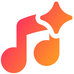 Ai Generate Music Spark Icon from Plump Gradient Set