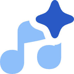 Ai Generate Music Spark Icon from Flex Flat Set