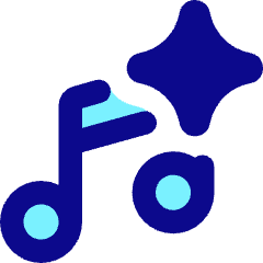 Ai Generate Music Spark Icon from Core Pop Set