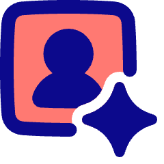 Ai Generate Portrait Image Spark Icon from Plump Pop Set