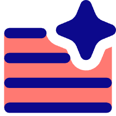 Ai Generate Text Spark Icon from Core Pop Set