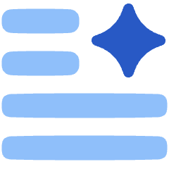 Ai Generate Text Spark Icon from Plump Flat Set
