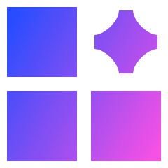 Ai Generate Variation Spark Icon from Sharp Gradient Set