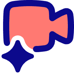 Ai Generate Video Camera Spark Icon from Plump Pop Set