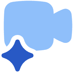 Ai Generate Video Camera Spark Icon from Plump Flat Set