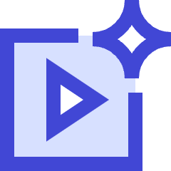 Ai Generate Video Spark Icon from Sharp Duo Set