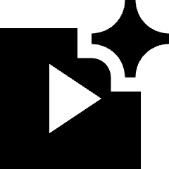 Ai Generate Video Spark Icon from Sharp Solid Set