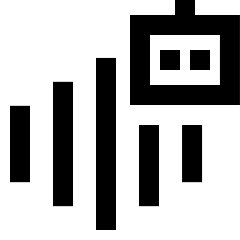 Ai Generate Voice Robot 1 Icon from Sharp Line Set
