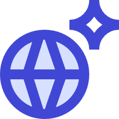 Ai Network Spark Icon from Sharp Duo Set