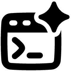 Ai Prompt Spark Icon from Plump Solid Set