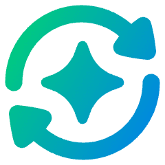 Ai Redo Spark Icon from Plump Gradient Set