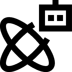 Ai Science Robot Icon from Sharp Line Set