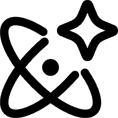 Ai Science Spark Icon from Core Line Set