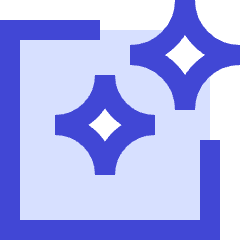 Ai Smart Assistant Square Icon from Sharp Duo Set