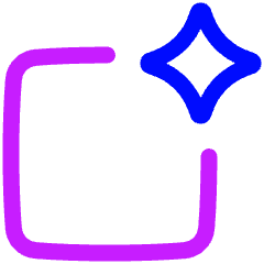 Ai Smart Assistant Square Icon from Plump Neon Set